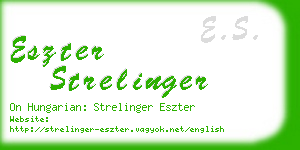 eszter strelinger business card